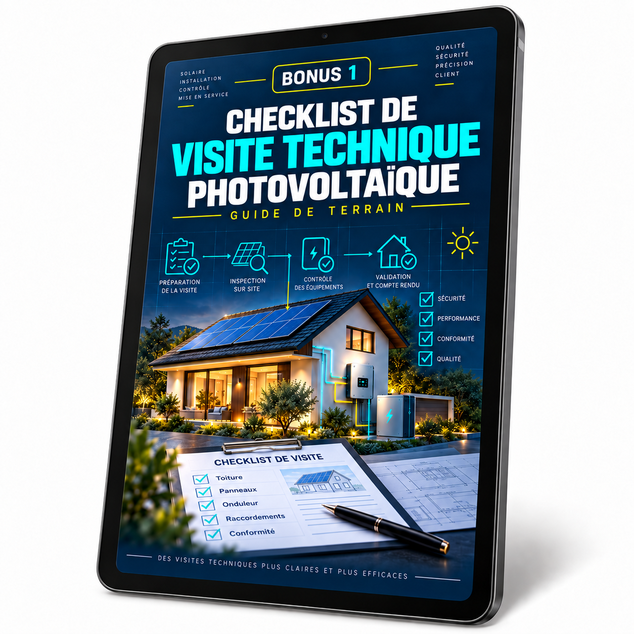 Couverture Checklist de visite technique photovoltaïque