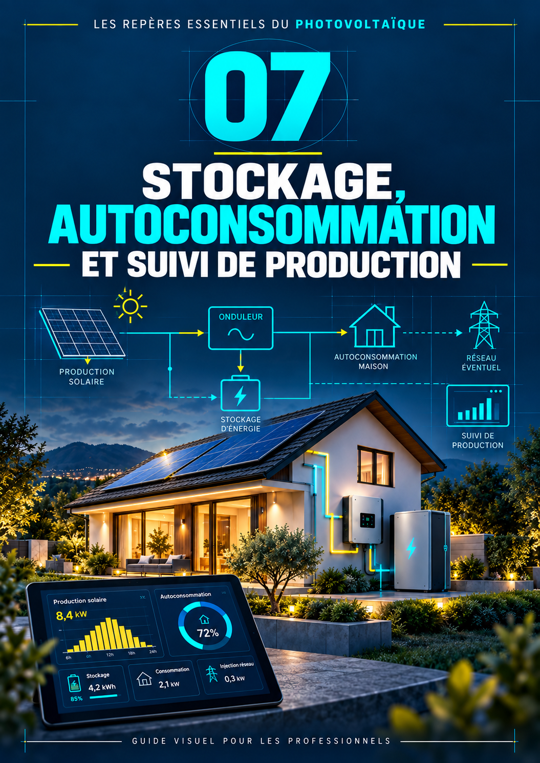 Couverture rubrique 7 : Stockage, autoconsommation et suivi de production